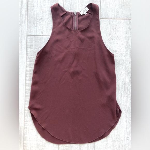 Aritzia A-line Maroon Blouse - Picture 6 of 12